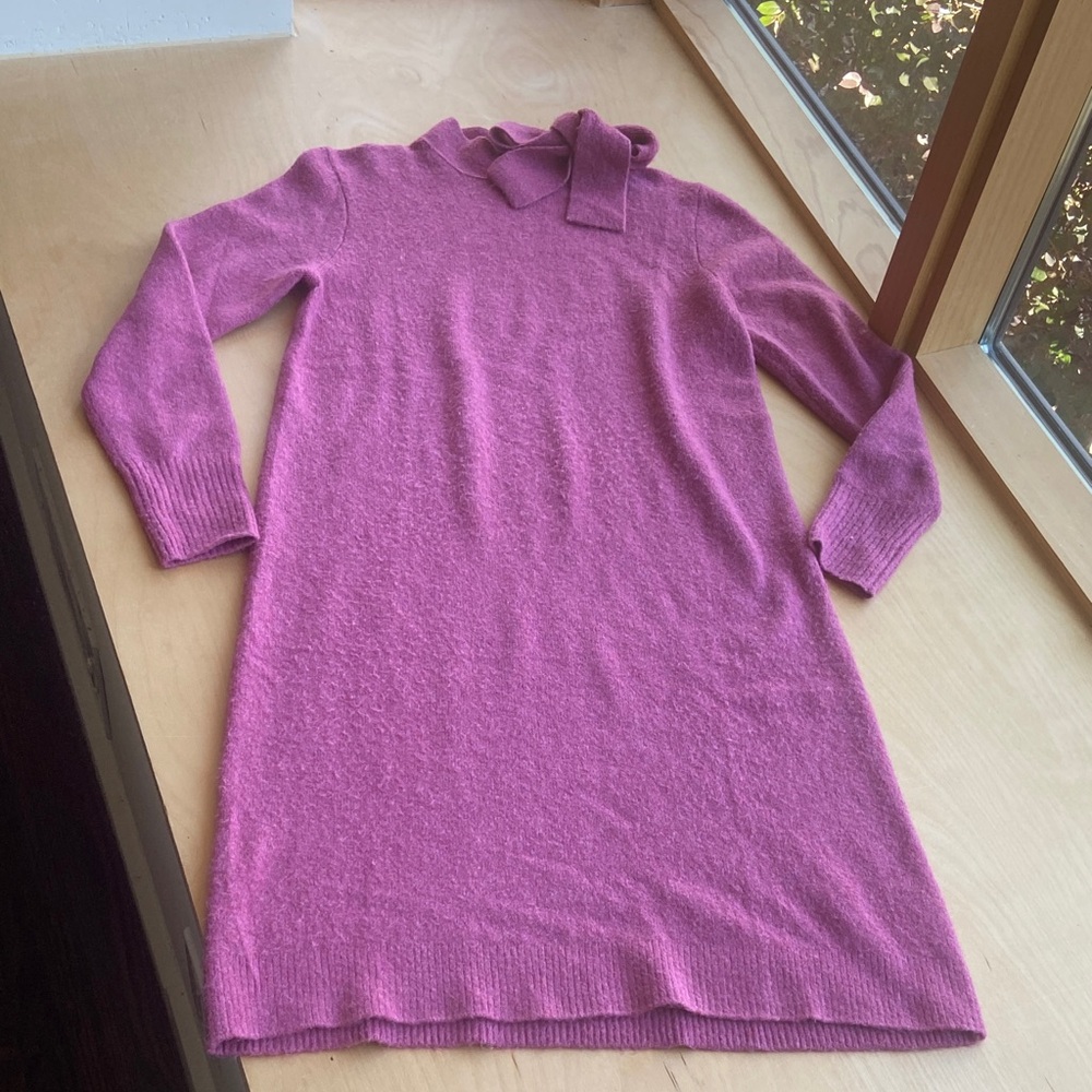 J. Crew Elegant Pink Sweater Dress